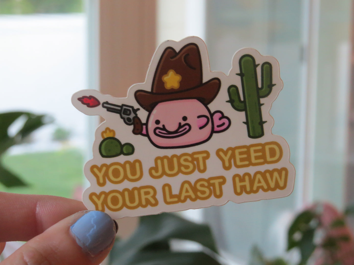 Cowboy Blobfish Sticker