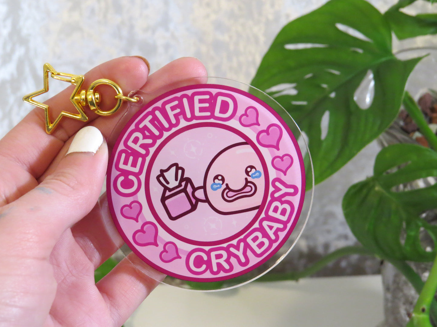 Certified Crybaby Blobfish Keychain
