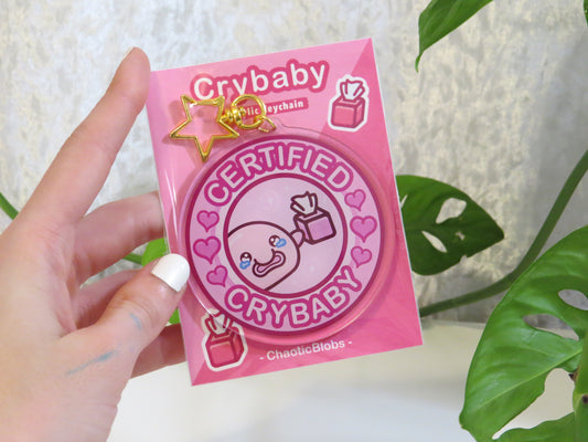 Certified Crybaby Blobfish Keychain