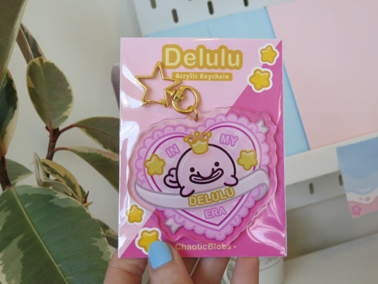 In My Delulu Era Blobfish Keychain