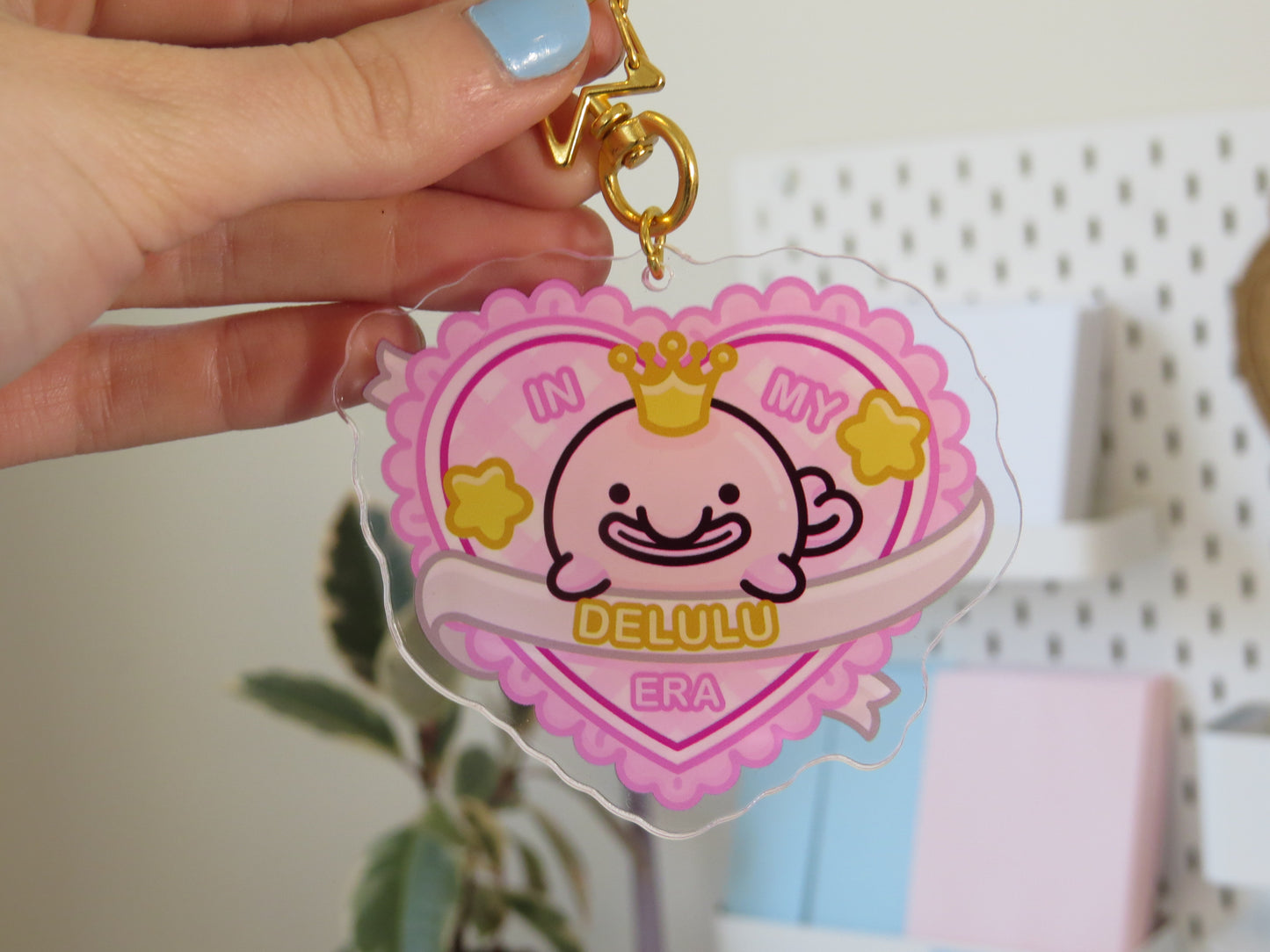 In My Delulu Era Blobfish Keychain