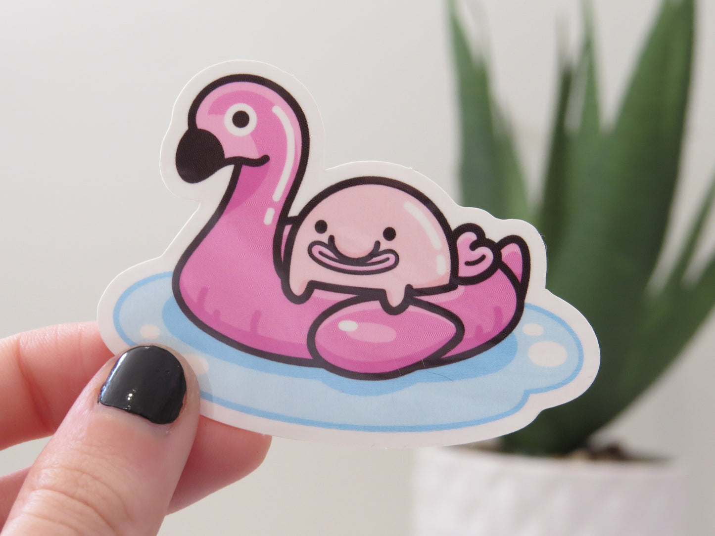 Pool Floaty Blobfish Sticker