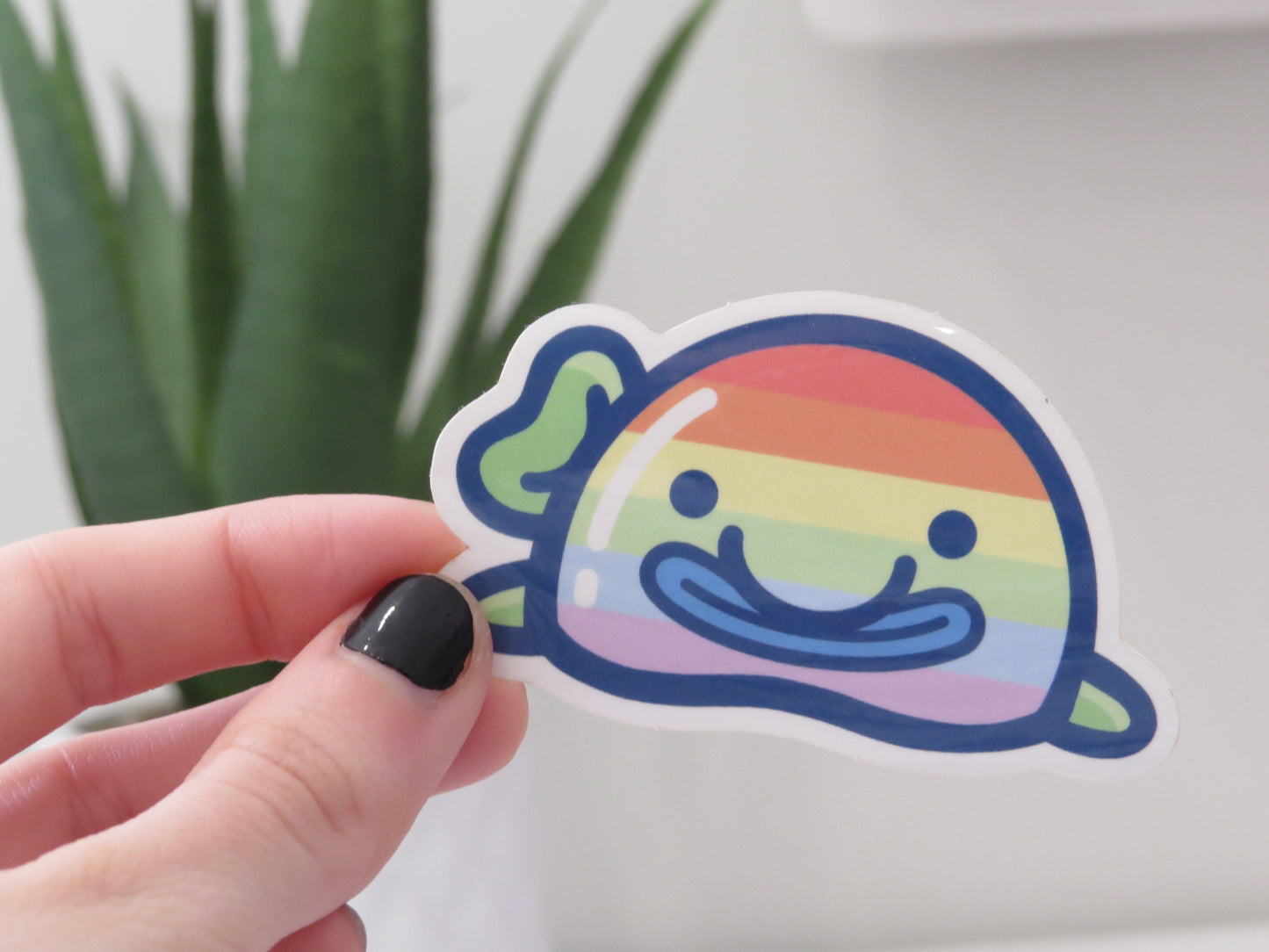 Pride Flag Blobfish Sticker