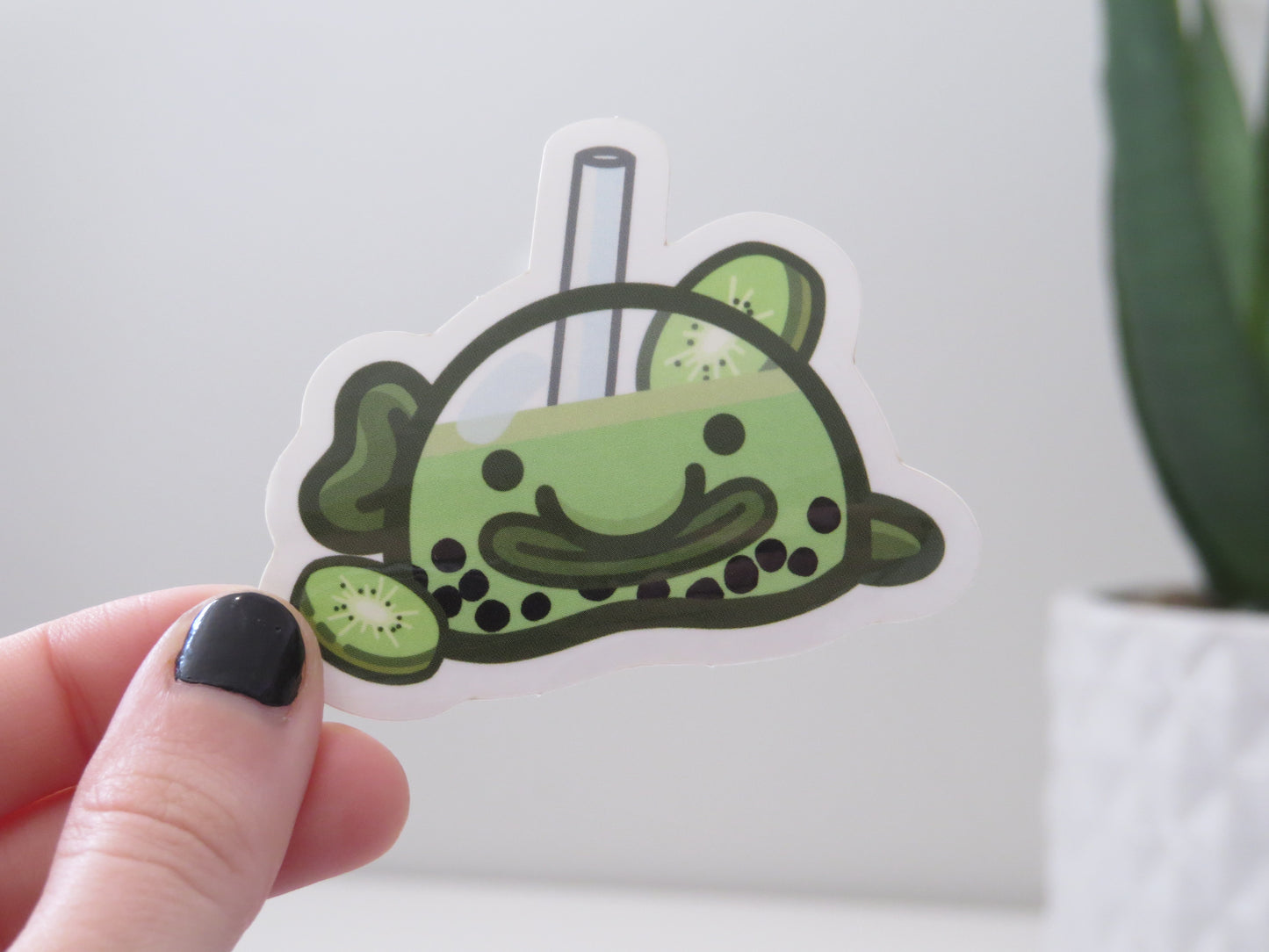 Kiwi Boba Sticker