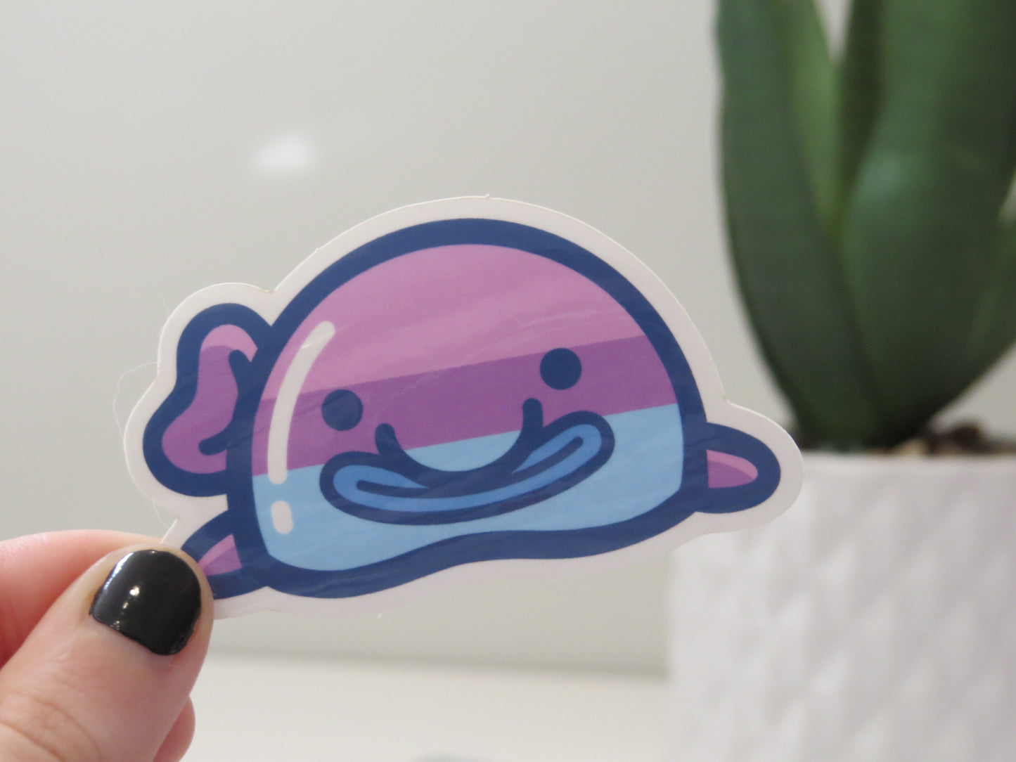 Bisexual Pride Flag Blobfish Sticker