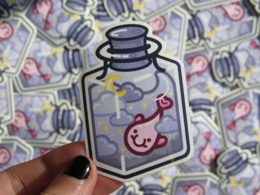 Cloudy Skies Blobfish Sticker