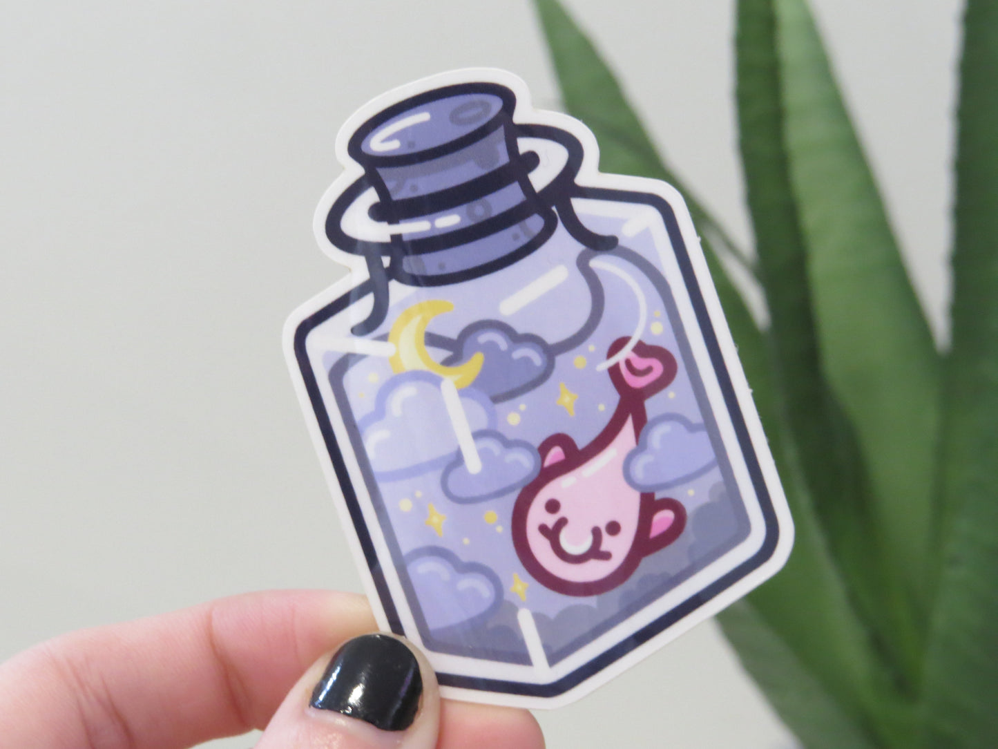 Cloudy Skies Blobfish Sticker