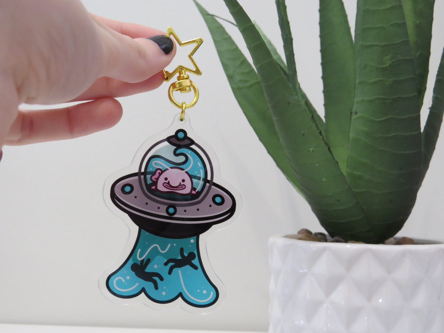UFO Blobfish Keychain