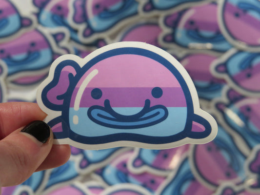 Bisexual Pride Flag Blobfish Sticker
