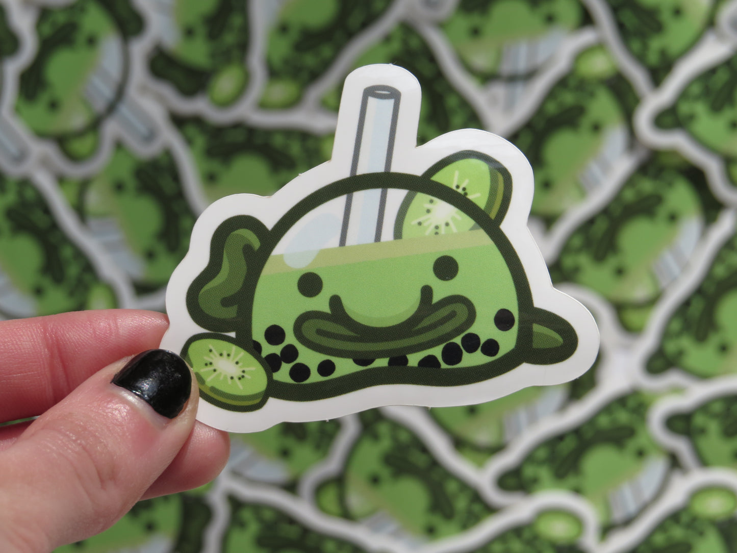 Kiwi Boba Sticker