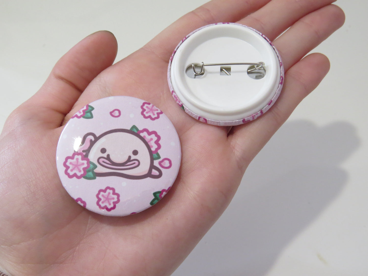 Sakura Blobfish Button