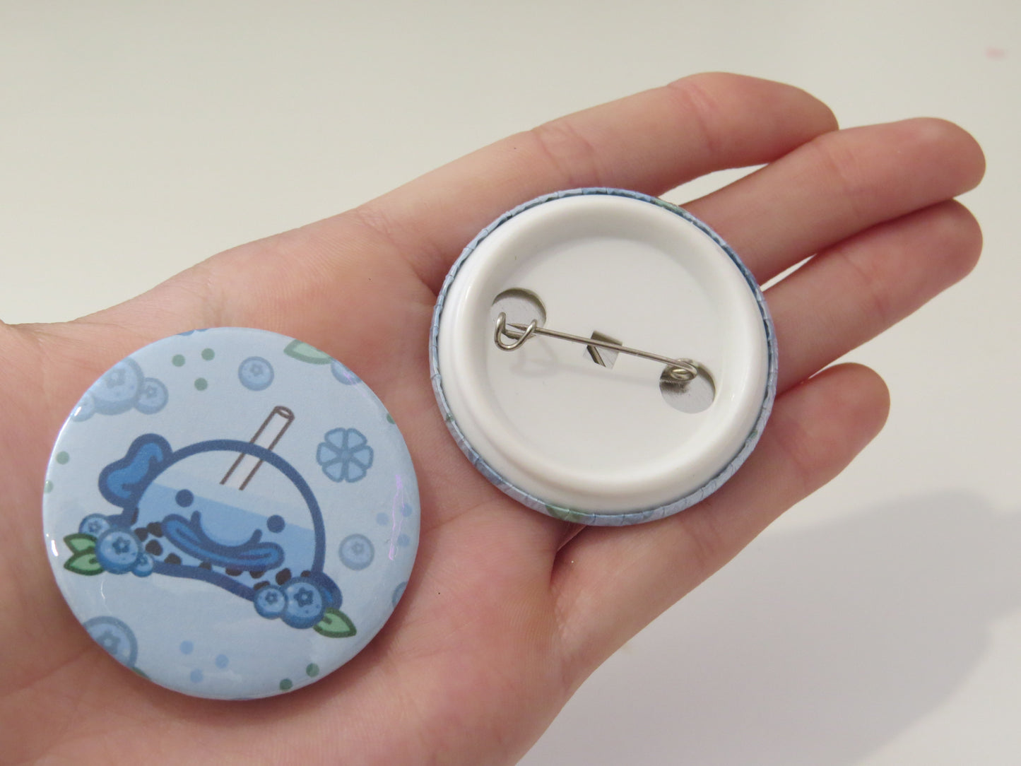 Blueberry Boba Button