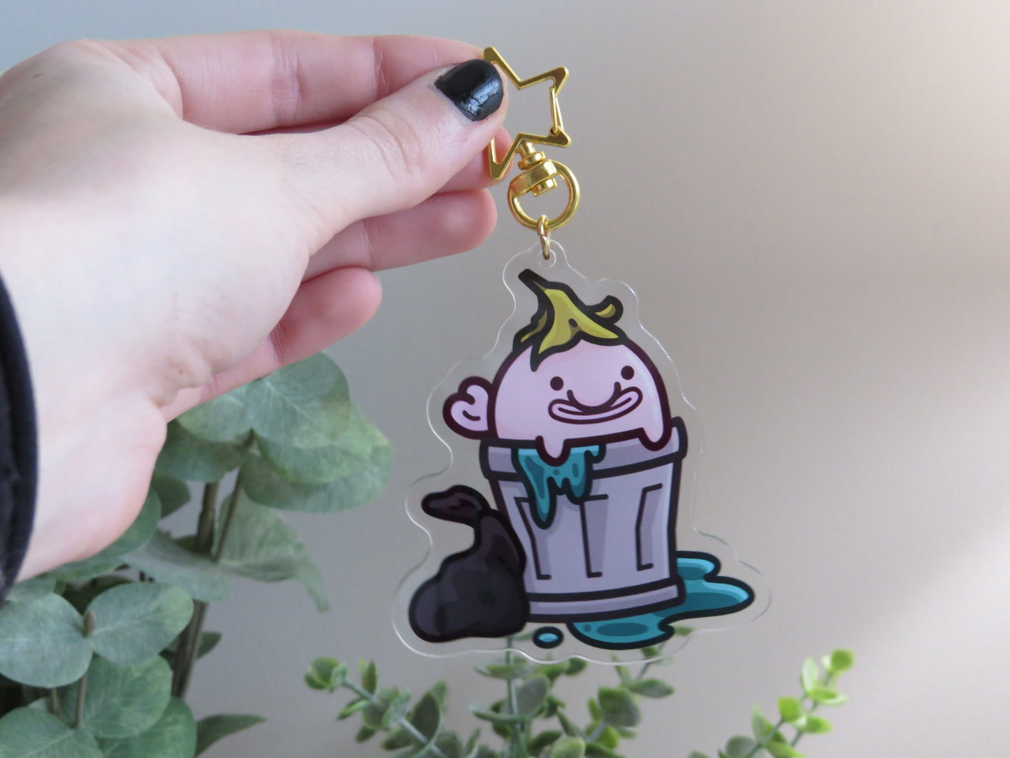 Trash Blobfish Keychain