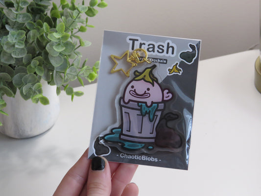 Trash Blobfish Keychain