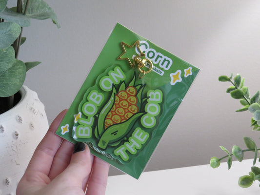 Corn Blobfish Keychain