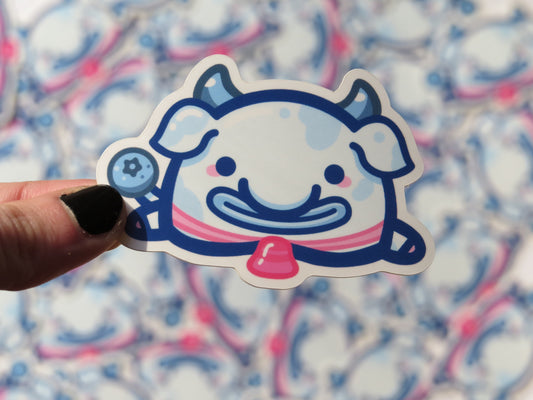 Blueberry Cow Blobfish Sticker