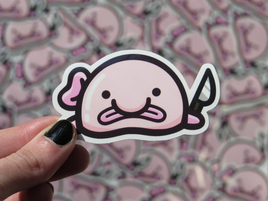 Knife Blobfish Sticker