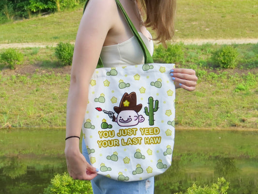 Cowboy Blobfish Tote Bag