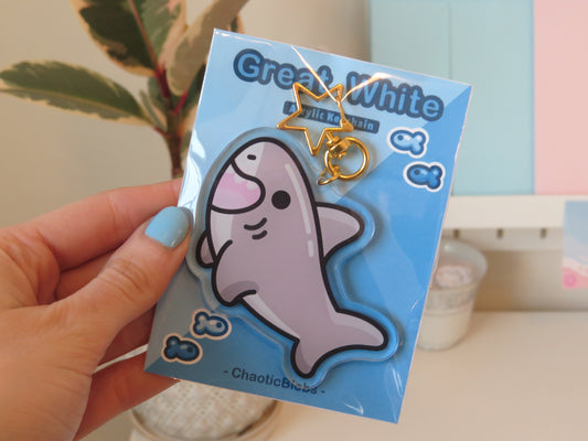 Great White Shark Keychain