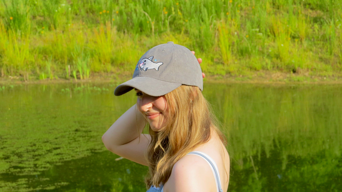 Great White Shark Corduroy Hat