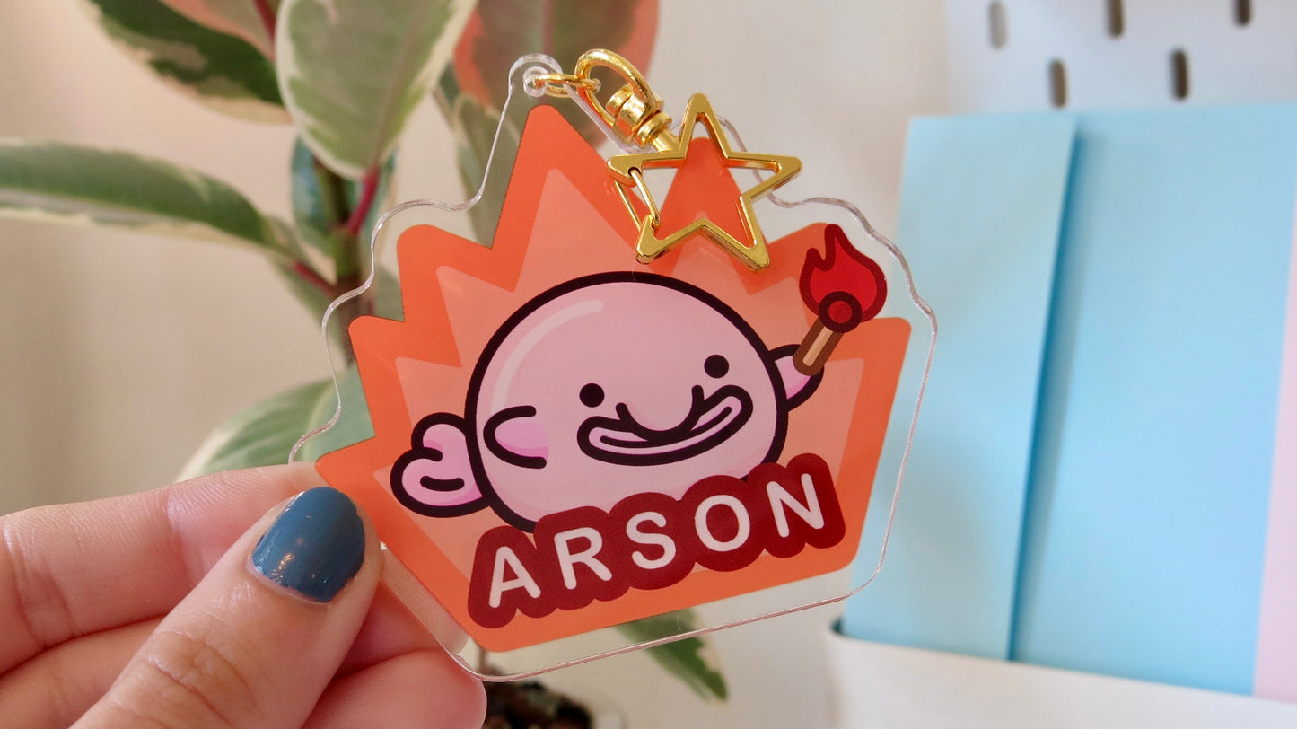 Arson Blobfish Keychain