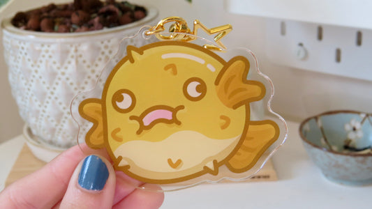 Puffer Fish Keychain