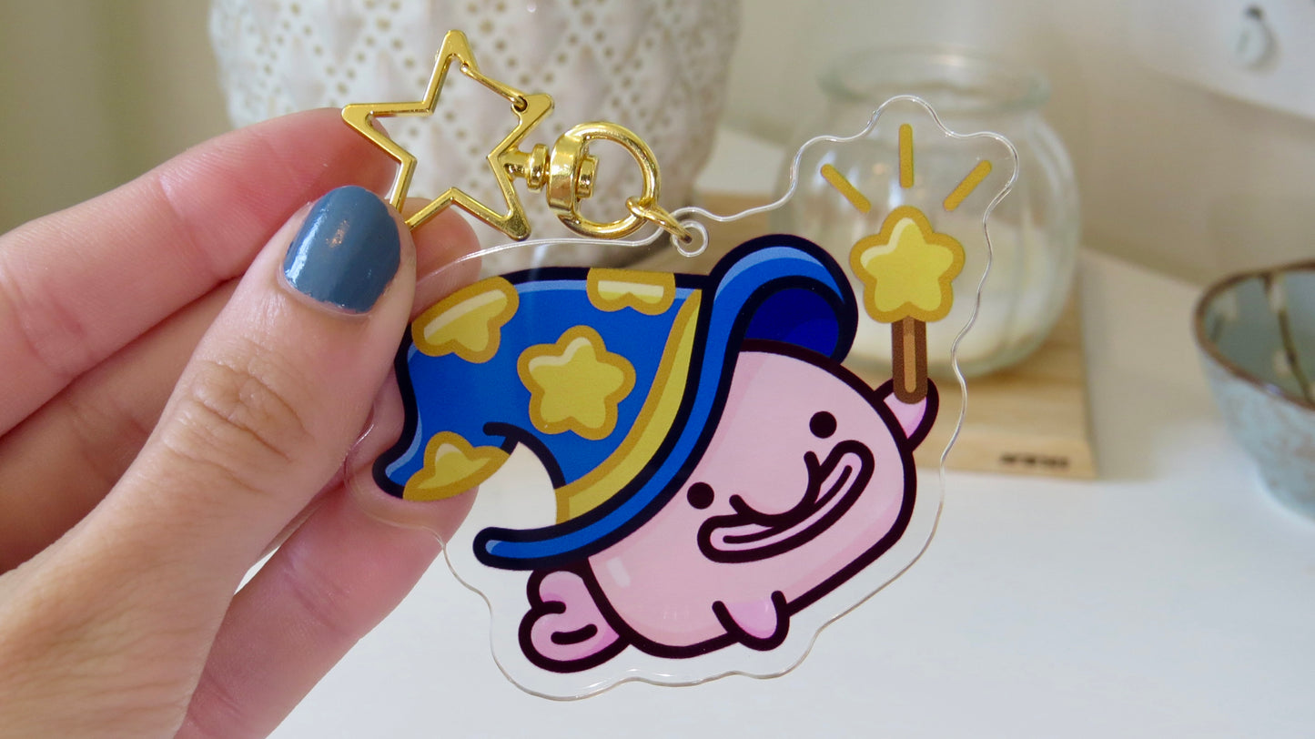 Wizard Blobfish Keychain