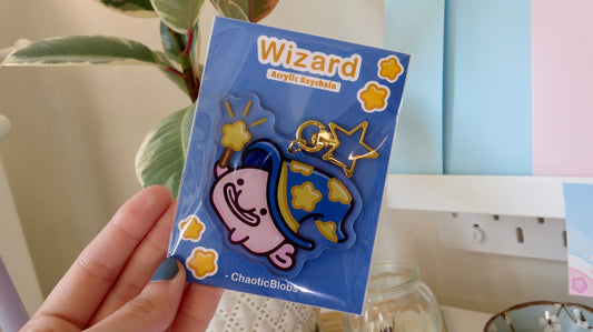 Wizard Blobfish Keychain