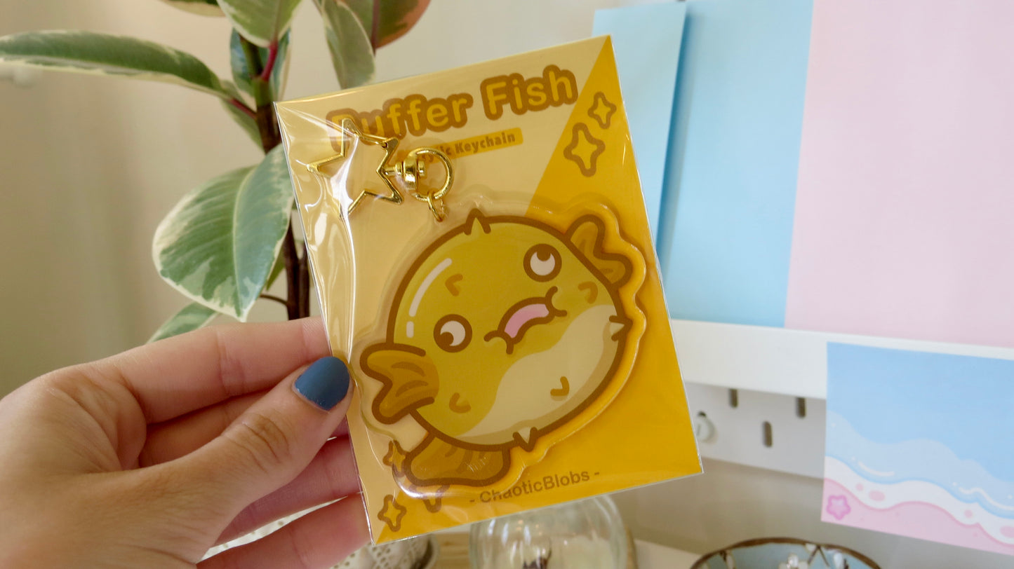 Puffer Fish Keychain