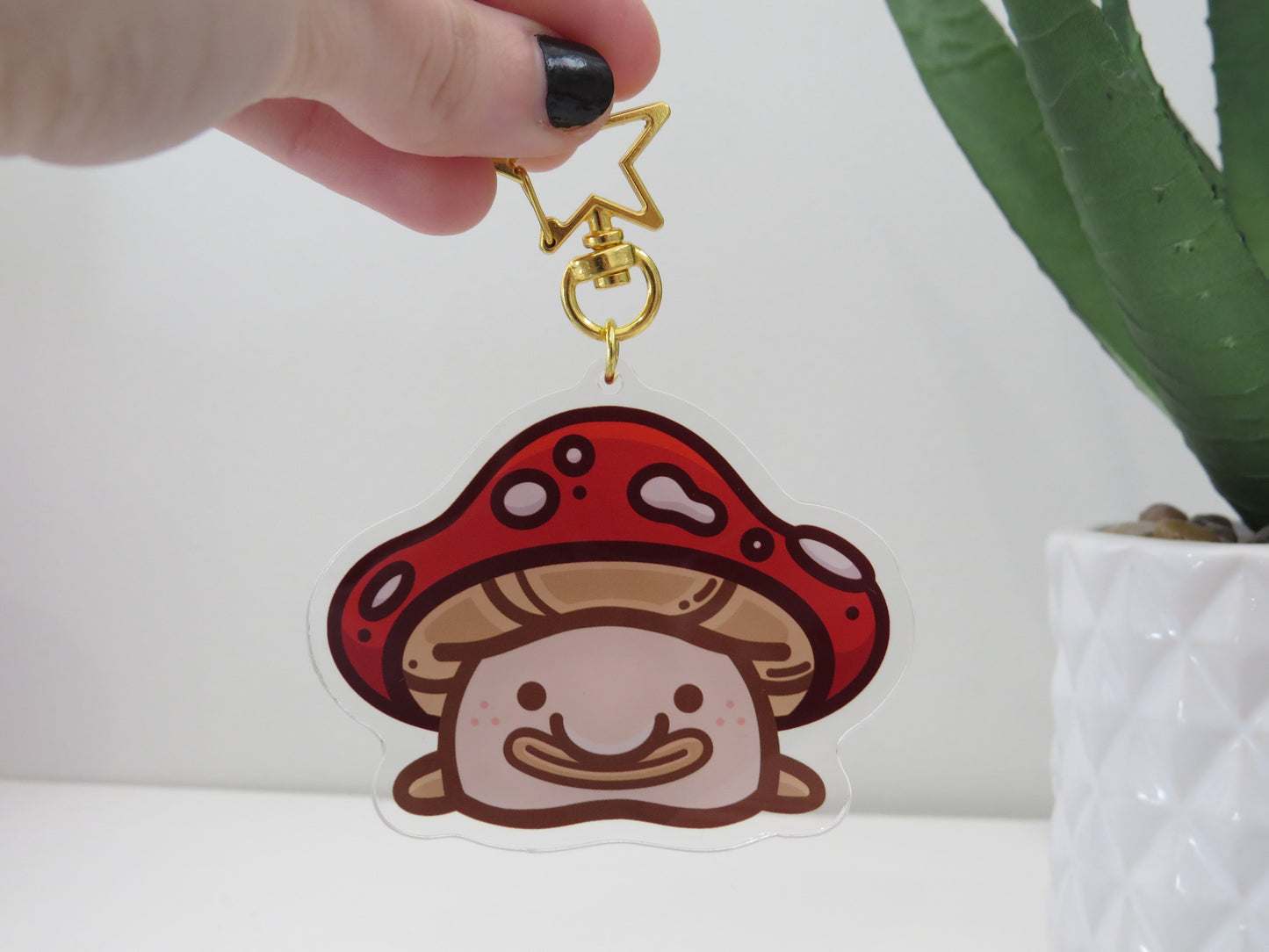 Mushroom Blobfish Keychain