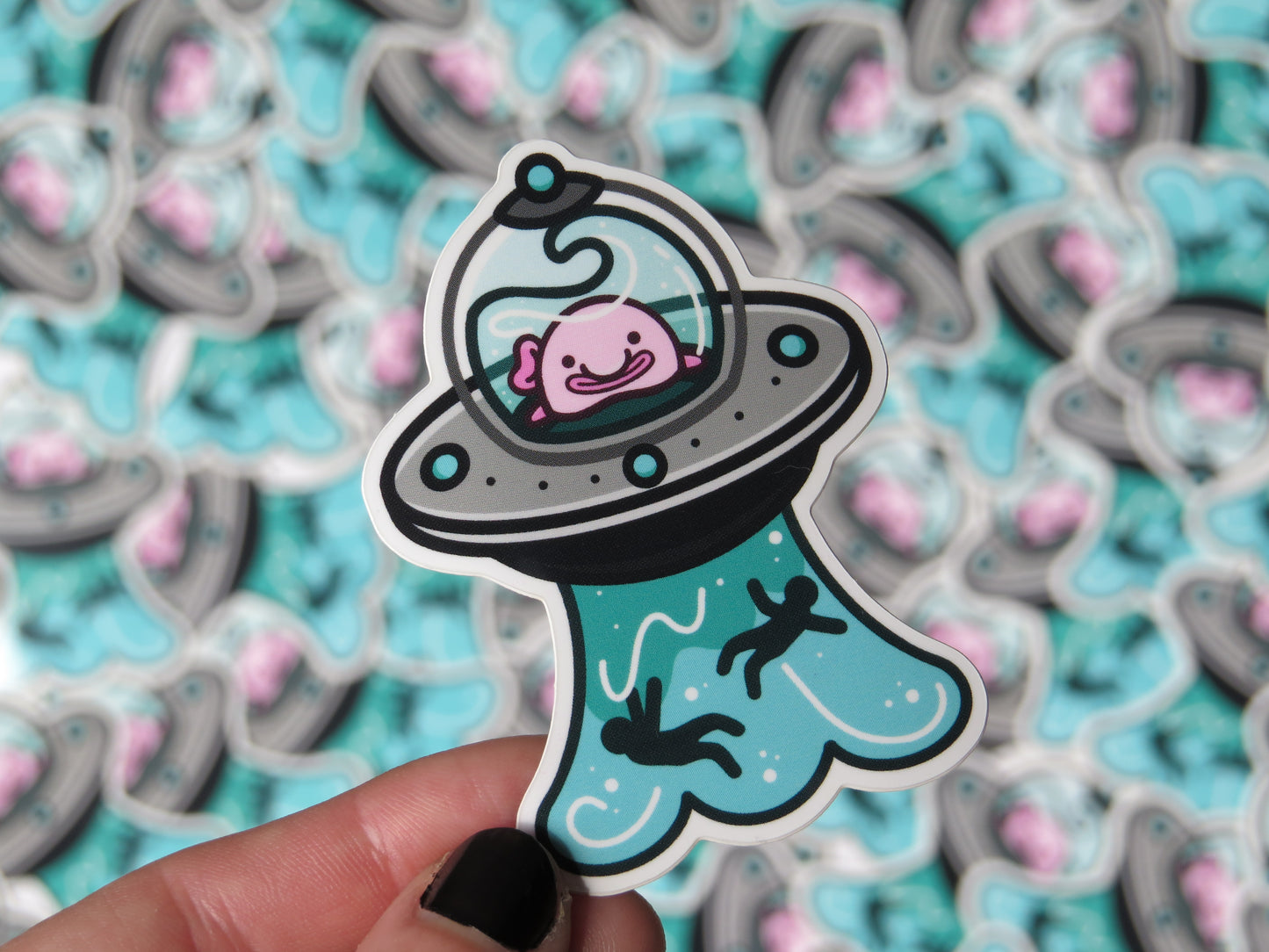 UFO Blobfish Sticker